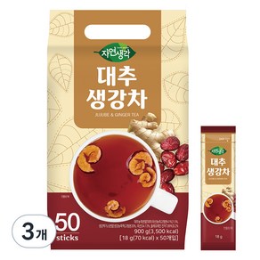 자연생각 대추 생강차, 18g, 50개입, 3개