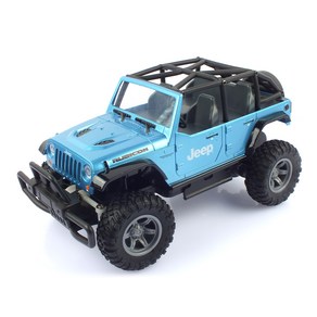 헥사 레프리카 2.4GHz 1/24 2WD 지프 루비콘 RC HEX990326BL JEEP RUBICON 무선조종, 혼합 색상, 1개