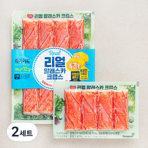 동원 리얼 알래스카 크랩스 144g + 72g 세트, 216g, 2세트