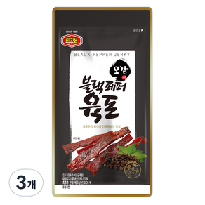 머거본 블랙페퍼 육포, 3개, 25g