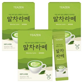 티젠 말차라떼, 14.5g, 7개입, 3개