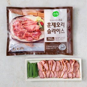 다향오리 참나무로 훈연한 1등급 훈제오리 슬라이스, 760g, 1개