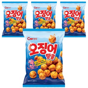 청우식품 오징어땅콩, 90g, 4개