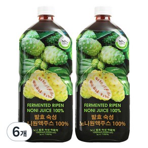 파모빗 발효 숙성 노니원액주스 착즙액, 6개, 1000ml
