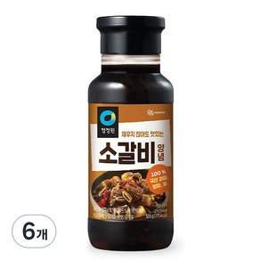 청정원 전통 소갈비양념, 500g, 6개