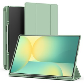신지모루 스마트커버 펜슬 수납 태블릿 케이스, 아보카도 그린, 1개
