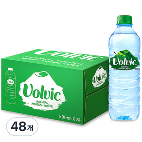 Volvic 내추럴 미네랄 워터, 500ml, 48개