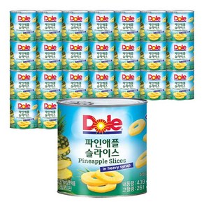 동원 Dole 파인애플 슬라이스, 439g, 24개