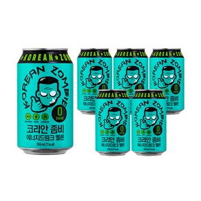 코리안 좀비 에너지드링크 멜론, 355ml, 6개