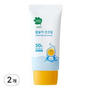 그린핑거 물놀이 선크림 워터프루프 SPF50+ PA++++, 2개, 50ml