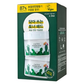 야다 선인장 토너패드 60p, 60개입, 2개