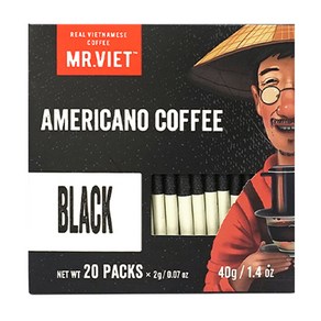 MR.VIET 블랙 원두커피믹스, 2g, 20개입, 1개