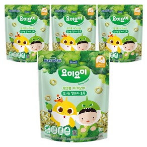 요미요미 유기농 쌀과자, 4개, 25g, 초록