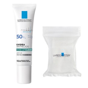 라로슈포제 유비데아 톤업 클리어 선크림 SPF50+ PA++++ 30ml + 화장솜 30p 세트