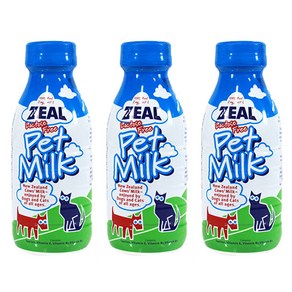 질 ZEAL 뉴질랜드 프리미엄 강아지우유 펫밀크, 우유맛, 380ml, 3개