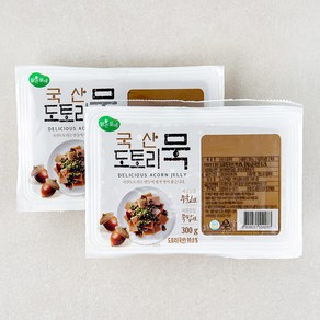 맑은물에 국산 도토리묵, 300g, 2개