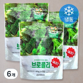 친정엄마꾸러미 뚝딱 브로콜리 (냉동), 400g, 6개