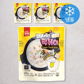 마시따 크림떡볶이 (냉동), 200g, 4개