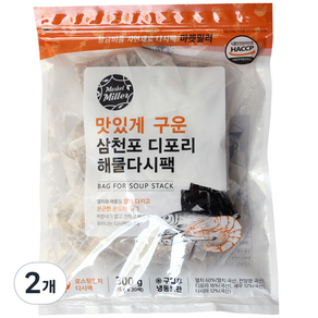 마켓밀러 맛있게 구운 삼천포 디포리 해물다시팩 20p, 300g, 2개