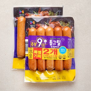 목우촌 주부9단 통그릴 프랑크, 290g, 2개