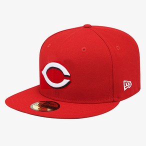 뉴에라 59FIFTY 어센틱 신시내티 레즈 MLB 모자, SCARLET