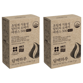 담백하루 초임계 식물성 알티지 오메가 에센스 500 미니 21g, 30정, 2개