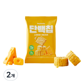 헤이바디 단백칩 스위트콘 앤 체다치즈, 50g, 2개