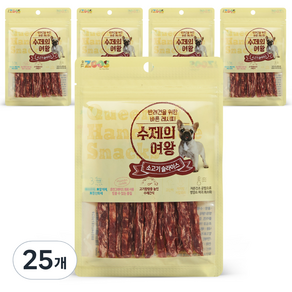 수제의여왕 강아지 간식, 소고기슬라이스, 70g, 25개