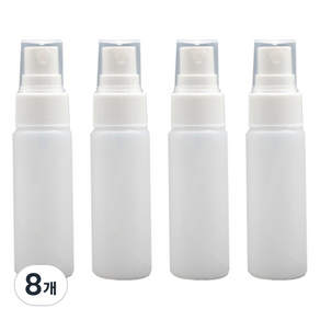 디오셀 깔끔정리 다용도 스프레이 공병 50ml, 화이트, 8개