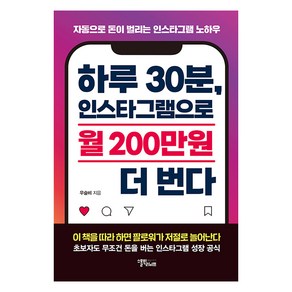 [스몰빅인사이트]하루 30분 인스타그램으로 월 200만원 더 번다 : 자동으로 돈이 벌리는 인스타그램 노하우