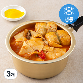 부산깡통시장 유부주머니 김치수제비전골 (냉동), 470g, 3개