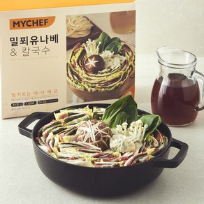 마이셰프 밀푀유나베 & 칼국수 밀키트 2~3인분, 1.05kg, 1개
