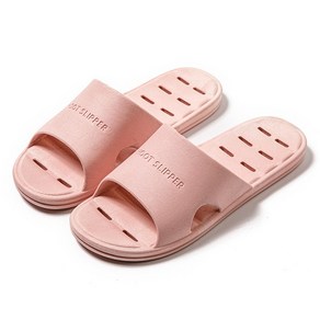 여성용 블럭마트 홈 PVC 미끄럼방지 욕실화, 핑크, 1개