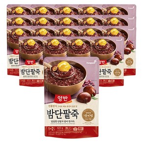 양반 밤단팥죽 파우치, 20개, 상세 설명 참조, 420g