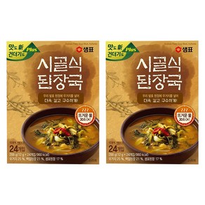 샘표 시골식 된장국 24개입, 288g, 2개