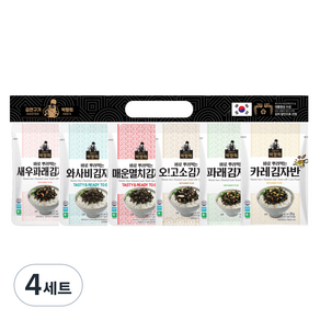 종합 김자반 20g x 6종, 120g, 4세트