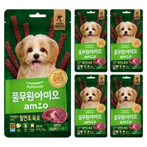 풀무원아미오 자연담은 간식 칠면조 육포, 50g, 5개