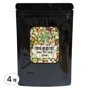 스쿨아이 맥아 분말 생 국내산, 200g, 4개