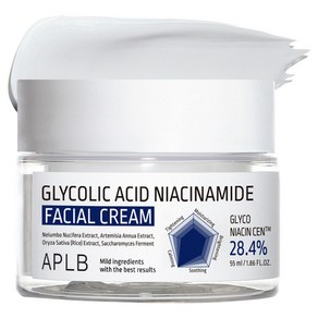 APLB 글리콜산 나이아신아마이드 페이셜 크림, 55ml, 1개