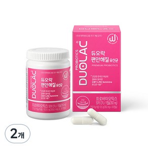 듀오락 편안해질 유산균 10.5g, 2개, 30정