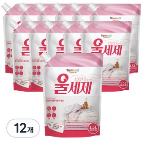 탐사 중성세제 울세제 리필, 1.5L, 12개