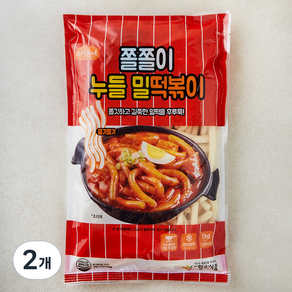 황소식품 우리동네 쫄쫄이 누들 밀떡볶이, 1kg, 2개