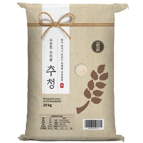 곰곰 소중한 우리쌀 추청 야키바레 쌀 특등급 2024년산(햅쌀), 20kg, 1개