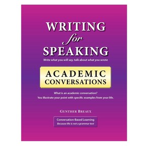 Witing fo Speaking Academic Convesations, Convesation Based Leaning, Beaux, Gunthe