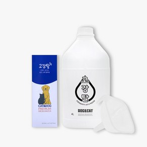 고강탈 반려동물 강아지 고양이 탈취제 본품 500ml + 리필 + 깔때기 세트, 4L, 1세트