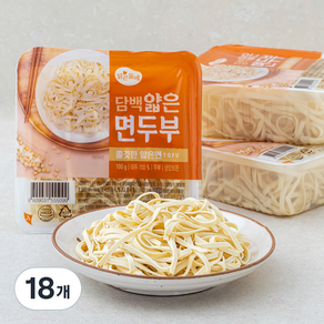 맑은물에 담백 얇은 면두부, 100g, 18개