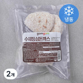 곰곰 수제등심돈까스 (냉동), 1.3kg, 2개