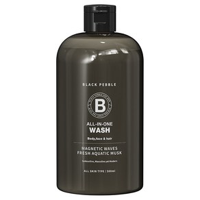 블랙페블 마그네틱 웨이브 바디워시 아쿠아틱 머스크향, 500ml, 1개