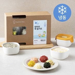 맘마유 퀵 밀키트 묽은죽 C플랜 480g (냉동), 1세트, 혼합맛(한우/근대/닭가슴살/콜리플라워/흰살생선/애호박)