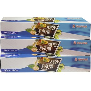 착한식재료 위생랩 30cm x 100m, 3개